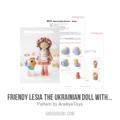 Friendy Lesia the Ukrainian doll with Unbreakable Rooster ('AradiyaToys Friendies') amigurumi pattern by AradiyaToys