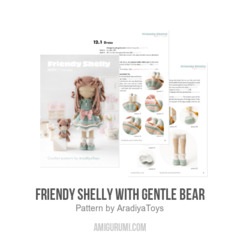 Friendy Shelly with Gentle Bear amigurumi pattern by AradiyaToys