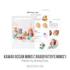 Kawaii Ocean Minis ('AradiyaToys Minis') amigurumi pattern by AradiyaToys