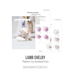 Lamb Shelby amigurumi pattern by AradiyaToys