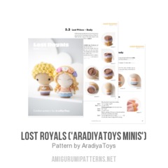 Lost Royals ('AradiyaToys Minis') amigurumi pattern by AradiyaToys
