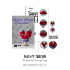 Magnet-Shroom (plants vs. zombies) amigurumi pattern by AradiyaToys
