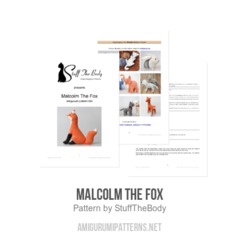 Malcolm The Fox amigurumi pattern by StuffTheBody