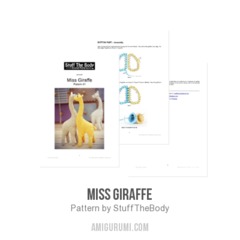 Miss Giraffe amigurumi pattern by StuffTheBody