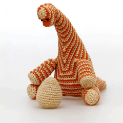 Philip The Striped Dinosaur amigurumi pattern by StuffTheBody