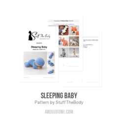 Sleeping baby amigurumi pattern by StuffTheBody