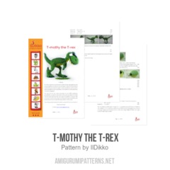  T-mothy the T-rex amigurumi pattern by IlDikko