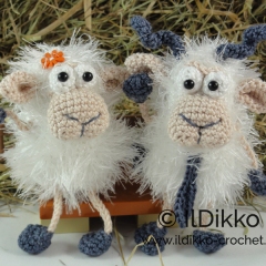 Baarney and Baarb the Sheep amigurumi pattern by IlDikko