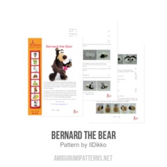 Bernard the Bear amigurumi pattern by IlDikko