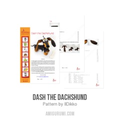 Dash the Dachshund amigurumi pattern by IlDikko