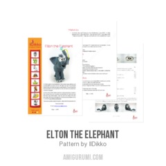 Elton the Elephant amigurumi pattern by IlDikko