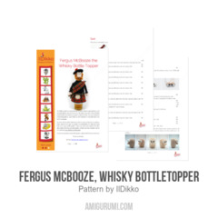 Fergus McBooze, Whisky BottleTopper amigurumi pattern by IlDikko