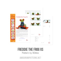 Freddie the Frog XS amigurumi pattern by IlDikko