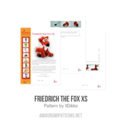 Friedrich the Fox XS amigurumi pattern by IlDikko