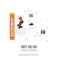 Fritz the Fox amigurumi pattern by IlDikko