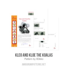 Kleo and Kloe the Koalas amigurumi pattern by IlDikko