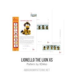 Lionello the Lion XS amigurumi pattern by IlDikko