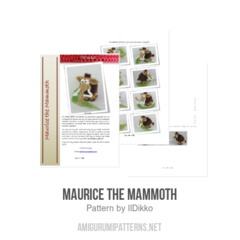 Maurice the mammoth amigurumi pattern by IlDikko