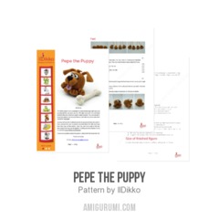 Pepe the Puppy amigurumi pattern by IlDikko