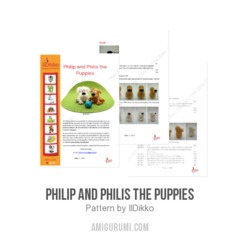 Philip and Philis the Puppies amigurumi pattern by IlDikko