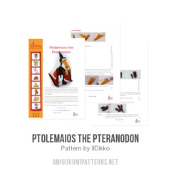 Ptolemaios the Pteranodon amigurumi pattern by IlDikko