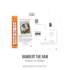 Rambert the Ram amigurumi pattern by IlDikko