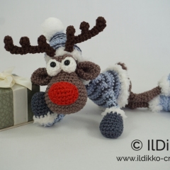 Rudolf the Reindeer XS amigurumi by IlDikko