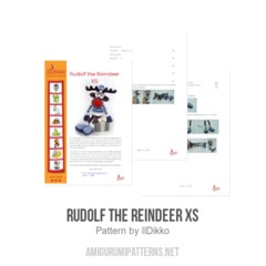 Rudolf the Reindeer XS amigurumi pattern by IlDikko