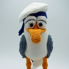 Seagfried the Seagull amigurumi pattern by IlDikko