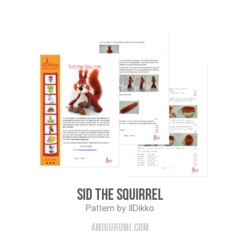 Sid the Squirrel amigurumi pattern by IlDikko