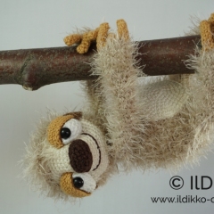 Slavomir the Sleepy Sloth amigurumi pattern by IlDikko