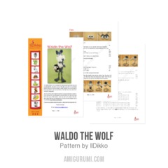 Waldo the Wolf amigurumi pattern by IlDikko