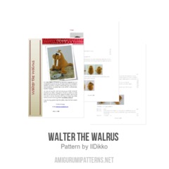 Walter the Walrus amigurumi pattern by IlDikko