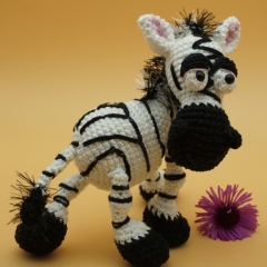Zed the Zebra amigurumi pattern by IlDikko