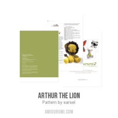Arthur the Lion amigurumi pattern by sarsel