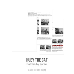 Huey the Cat amigurumi pattern by sarsel