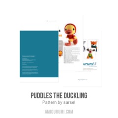 Puddles the duckling amigurumi pattern by sarsel