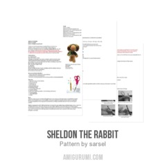Sheldon the Rabbit amigurumi pattern by sarsel