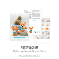 Buddy & Chum amigurumi pattern by Tales of Twisted Fibers