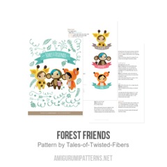 Forest Friends amigurumi pattern by Tales of Twisted Fibers