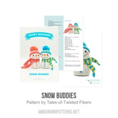 Snow Buddies amigurumi pattern by Tales of Twisted Fibers