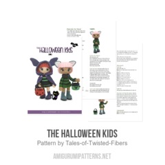 The Halloween Kids amigurumi pattern by Tales of Twisted Fibers