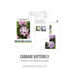 Cabbage butterfly  amigurumi pattern by MieksCreaties
