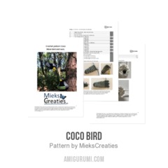 Coco bird amigurumi pattern by MieksCreaties