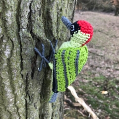 Green Woodpecker amigurumi pattern by MieksCreaties