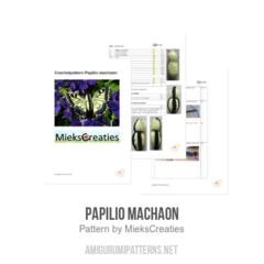 Papilio machaon amigurumi pattern by MieksCreaties