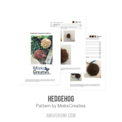 hedgehog amigurumi pattern by MieksCreaties