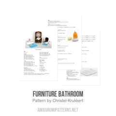 Furniture Bathroom amigurumi pattern by Christel Krukkert