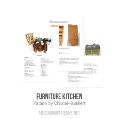 Furniture Kitchen amigurumi pattern by Christel Krukkert
