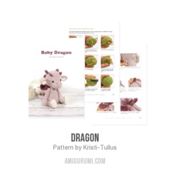 Dragon amigurumi pattern by Kristi Tullus